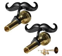 Samorillo Baffi a clip per trombe e tromboni - Include custodia protettiva - Adatto a tutti i bocchini con gambo piccolo - Accessorio perfetto per giovani musicisti - Bocchino non incluso