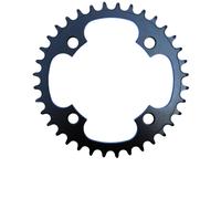 Samox Corona eBike Narrow Wide Steel 34 BCD 104mm per Bosch e Brose Nero
