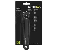 Samox Pedivella Destra Shimano E7000/e8000/e6100 Hollowtech E-bike Black Anodized