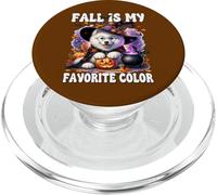 Samoyed Witch Dog Halloween And Fall Is My Favorite Color PopSockets PopGrip per MagSafe