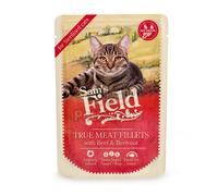 Sam's Field True Meat Fillets for sterilized cats - Beef & Beetroot cibo in bustina 24 x 85 g