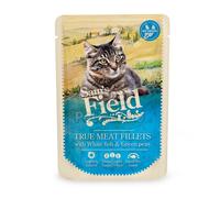 Sam's Field True Meat Fillets - White fish & Green peas cibo in bustina 24 x 85 g