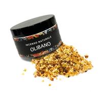 Samsara Incenso Naturale in Resina, Grani, Foglie puro senza sostanze aggiunte - confezione elegante e pratica - 75ml - Fumigazione Purificazione (OLIBANO)