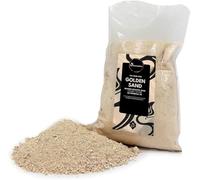 Samsara Sabbia Silicea Dorata per Incensi, Granulometria 0,1-0,4 mm, Resistente al Calore per Carboncini, Sabbia Naturale per Portaincenso e Bruciatori, 500g