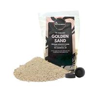 Samsara Sabbia Silicea Dorata per Incensi, resiste al calore dei carboncini, Sabbia naturale Granulare per portaincenso 0,1-0,4mm (50g)