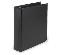 Samsill 15160 Classic Collection - Raccoglitore a 3 anelli, anello rotondo in ottone da 2 pollici, colore: Nero
