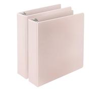 Samsill - Anello a D resistente a base vegetale, 5 cm, prodotto negli Stati Uniti, ecologico, certificato USDA Biobased, confezione da 2, rosa