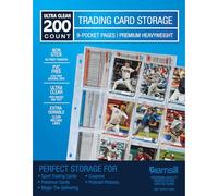 Samsill Custodie per carte collezionabili, confezione da 200, ultra trasparenti e resistenti, con saldature pulite, adatte a raccoglitori standard a 3 anelli, contiene 1800 carte