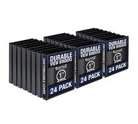 Samsill Durable MP248430 - Raccoglitore ad anelli rotondi da 2,5 cm, prodotto negli Stati Uniti, colore: nero, confezione da 24