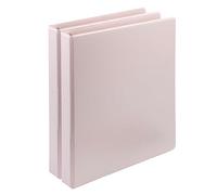 Samsill Earth's Choice, U69340 - Raccoglitore con anelli a D da 2,5 cm, confezione da 2, certificato USDA, ecologico, colore: rosa