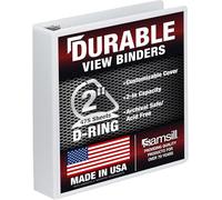 Samsill Non-Stick D-Ring View Binder 2 pollici (5 cm) 2 - Inch White