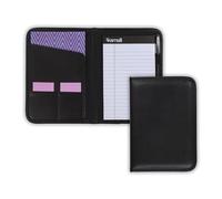 Samsill Professional Padfolio - Resume Portfolio/Business Portfolio, Document Storage, 8.5 x 11 Writing Pad, Black