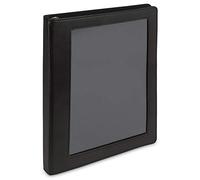 Samsill Raccoglitore professionale a 3 anelli, con copertina trasparente, anelli rotondi da 12,7 cm, contiene 100 fogli (21 x 28 cm), nero