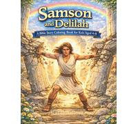 Samson and Delilah: A Bible Story Coloring Book for Kids Ages 4-8