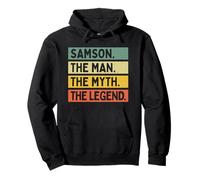 Samson The Man The Myth The Legend Citazione Personalizzata Divertente Felpa con Cappuccio