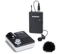 Samson XPDm Lavalier - Sistema microfono wireless con ricevitore per tablet + protezione antivento in pelliccia keepdrum