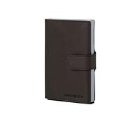 Samsonite Custodia per carte di credito Alu Fit RFID in pelle 6,5 cm dark brown (133890-1251)