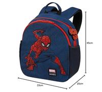 Samsonite Disney Ultimate 2.0 Kids Trolley da cabina, 45 cm | Spiderman Web, trolley rigido, 45H x 33W x 20D cm, 23.5 L, 1.7 kg, con design a tema