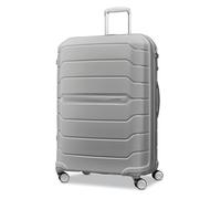 Samsonite Freeform Hardside Valigia espandibile con doppie ruote girevoli, Grigio chiaro, Checked-Large 28-Inch