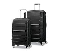 Samsonite Freeform Hardside Expandable with Double Spinner Wheels, Black, 2-Piece Set (21/28)