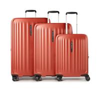 Samsonite Fyrm 4 ruote Set di valigie 3 pezzi con piega di espansione arancia