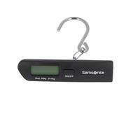 Samsonite Global TA - Bilancia digitale per bagagli con gancio, display LCD preciso, compatta e portatile, bilancia digitale per bagagli per valigie e borse da viaggio, Nero