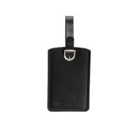 Samsonite Global TA - Etichetta per valigia, etichetta per valigie e borse, con cinturino regolabile, cartellino indirizzo, aletta di protezione per la privacy, Nero