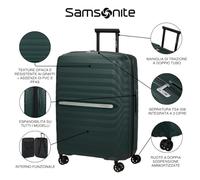 Samsonite Neo Flux - Spinner S, Bagaglio a mano espandibile, 55 cm, 39/45 L, Beige (Warm Neutral)