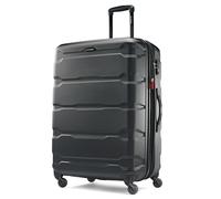 Samsonite Omni Pc Hardside Bagaglio Espandibile, Rosa, Taglia Unica, Nero, Checked-Large 28-Inch, Omni Pc Hardside Valigia Espandibile Con Ruote Spinner