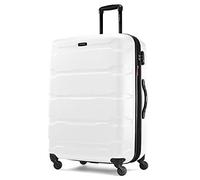 Samsonite Omni Pc Hardside Valigia Espandibile con Ruote Spinner, bianco, Checked-Large 28-Inch, Omni Pc Hardside Valigia Espandibile Con Ruote Spinner