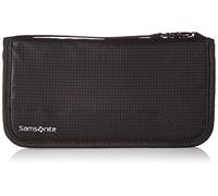 Samsonite Portafoglio da viaggio con chiusura a zip RFID, Nero, Taglia unica, Portafoglio da viaggio con chiusura lampo RFID