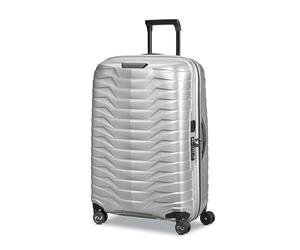 Samsonite Proxis Hardside - Valigia espandibile con spinner, trolley da trasporto globale, Argento, International Carry-On, Proxis Hardside - Valigia espandibile con filatori