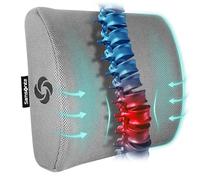 Samsonite SA5244 Cuscino ergonomico di supporto lombare aiuta ad alleviare il dolore lombare, 100% pura memory foam, migliora la postura, si adatta alla maggior parte dei sedili, rete traspirante,