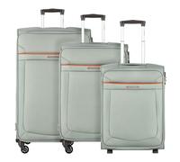 Samsonite Set di valigie Anafi a 4 ruote, 3 pezzi con piega elastica, super leggero grigio