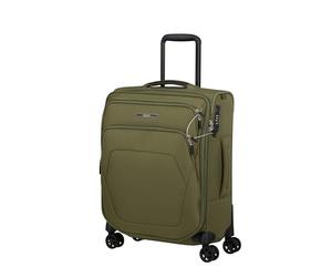 Samsonite Spark SNG Eco - Valigia a mano 55 x 40 x 23 cm - Trolley da cabina morbido per easyJet e la maggior parte delle compagnie aeree, espandibile, 48/55L - Verde (Olive)