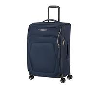Samsonite Spark SNG Eco - Valigia morbida da viaggio 67 cm di medie dimensioni - Trolley con 4 ruote, lucchetto TSA, leggera ed espandibile - Blu (Midnight Blue)