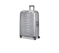 Samsonite Valigia rigida argento con ruote girevoli e serratura TSA
