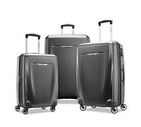 Samsonite Winfield 3 DLX Hardside - Valigia espandibile con ruote girevoli, Grigio grafite, 3-Piece Set (20/25/28), Winfield 3 Dlx Hardside - Valigia espandibile con filatori