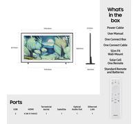Samsung 2025 65" The Frame Art Mode QLED 4K HDR Smart TV 165,1 cm (65") 4K Ultra HD Wi-Fi Nero