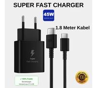 Samsung 45W Caricabatteria Originale USB C 5A Cavo Caricatore Rapido Serie S2...
