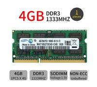 Samsung 8GB 4GB 2G DDR3 1333MHz PC3-10600S 2Rx8 SODIMM CL9 Laptop Memoria RAM IT