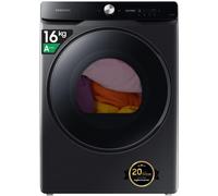 Samsung Asciugatrice DV16DG8600BVU3, 16 kg, Pompa di Calore, Wifi, AI Dry, Programma Igienizzante, Carica Frontale, 68,6L x 98,4H x 84,4P cm