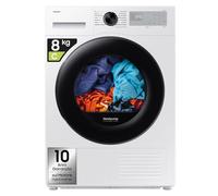 Samsung Asciugatrice Crystal EcoDry DV80DG52B0AHET, 8 kg, Pompa di Calore, Wifi, Optimal Dry Sensor, Air Refresh, Porta Reversibile, Carica Frontale, 60L x 85H x 60P cm