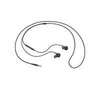 SAMSUNG AUX 3,5 mm Klinke Headset Galaxy S4 S5 S6 S7 AURICOLARI, Nero