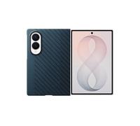 Samsung Carbon Magnet Case cover magnetica in fibra aramidica con tecnologia Magnetic Power Profile per Galaxy Z Fold8, 2 pellicole schermo anteriore incluse, Blue