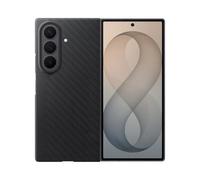 Samsung Carbon Magnet Case cover magnetica in fibra aramidica con tecnologia Magnetic Power Profile per Galaxy Z Fold8 Ultra, 2 pellicole schermo anteriore incluse, Black