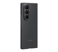 Samsung Carbon Shield Case Custodia protettiva in fibra aramidica per Galaxy Z Fold7, 2 pellicole schermo anteriore incluse, Black