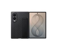Samsung Carbon Standing Case custodia in fibra aramidica con supporto a cavalletto per Galaxy Z Fold8, 2 pellicole schermo anteriore incluse, Black