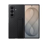 Samsung Carbon Standing Case custodia in fibra aramidica con supporto a cavalletto per Galaxy Z Fold8 Ultra, 2 pellicole schermo anteriore incluse, Black