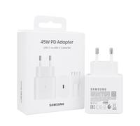 Samsung Carica batteria Super Fast Charging 45W (con cavo) USB-C to USB-C, caricabatterie originale EP-T4511 45W bianco